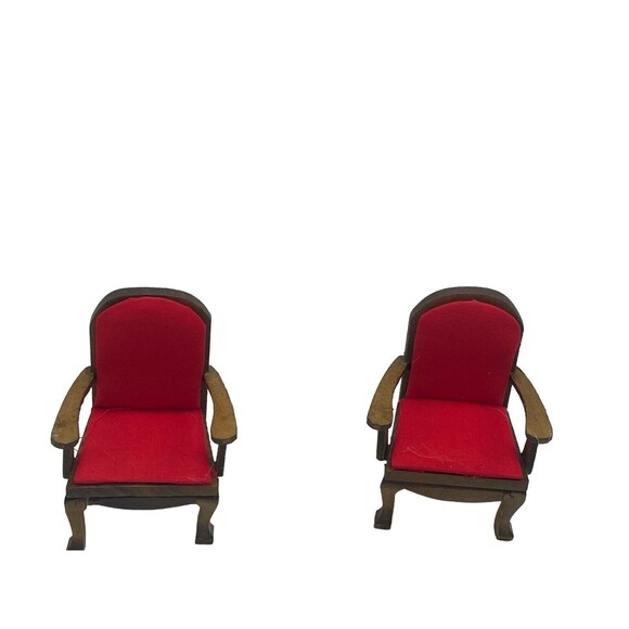 Miniature Table Dining Chairs Furniture Dollhouse Figurine Set Collections - Picture 8 of 10